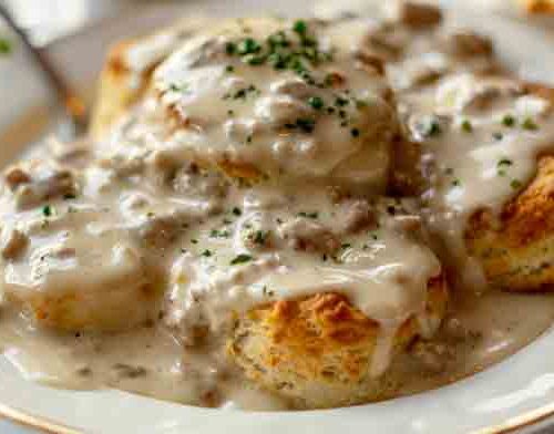 Gravy-biscuits-AdobeStock_829764563-web Country Sausage and Gravy