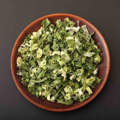 Organic freeze dried green onions