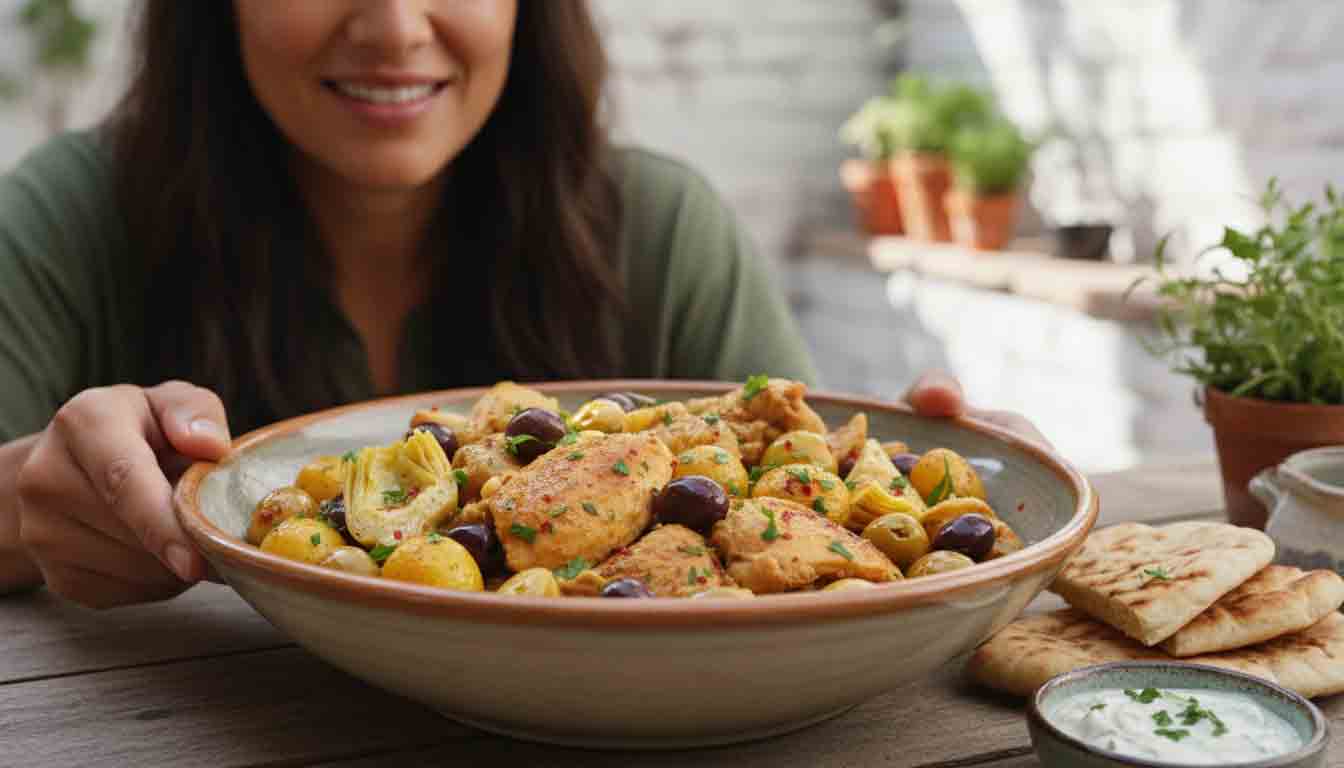 Mediterranean Lemon Chicken with Artichokes & Olives - Image 3